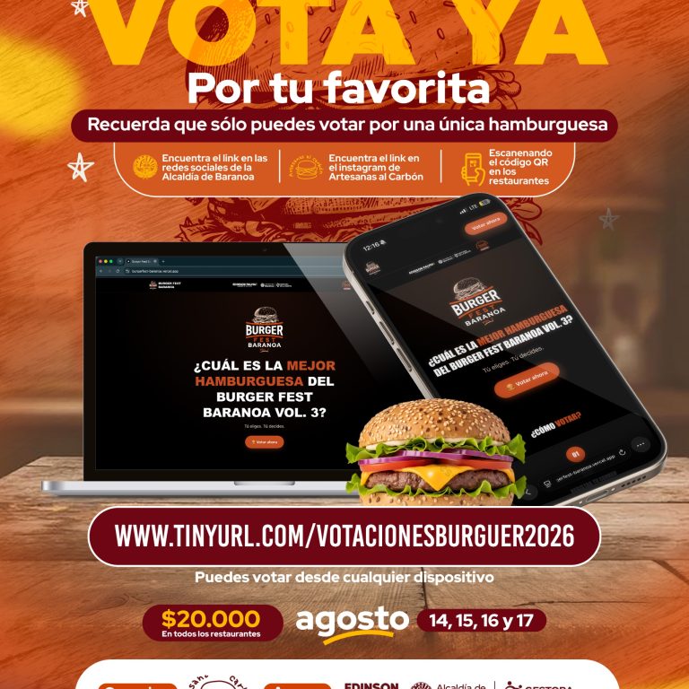 Tercera versión de Burger Fest se tomará Baranoa del 14 al 17 de agosto